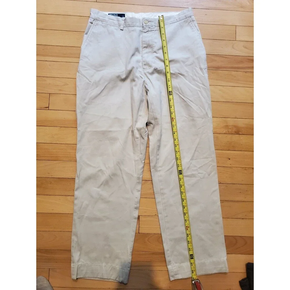 Polo Ralph Lauren Prospect Pant Men Chino Trousers Beige Khaki 100% Cotton 32x29